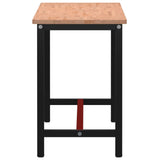 Banco da Lavoro 150x55x81,5 cm Legno Massello Faggio e Metallo