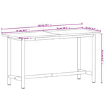 Banco da Lavoro 150x55x81,5 cm Legno Massello Faggio e Metallo
