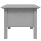 Tavolino da Salotto BODO 100x55x46cm Legno Massello Pino Grigio