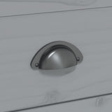 Tavolino da Salotto BODO 100x55x46cm Legno Massello Pino Grigio