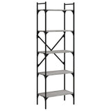 Libreria Grigio Sonoma 5 Ripiani 56x31,5x174 cm truciolato