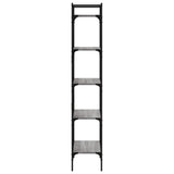 Libreria Grigio Sonoma 5 Ripiani 56x31,5x174 cm truciolato