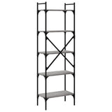 Libreria Grigio Sonoma 5 Ripiani 56x31,5x174 cm truciolato