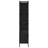 Libreria con Ante Nera 76,5x30x154,5 cm Legno truciolato