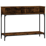 Tavolino Consolle Rovere Fumo 100x30,5x75cm Legno truciolato