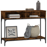 Tavolino Consolle Rovere Fumo 100x30,5x75cm Legno truciolato