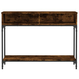 Tavolino Consolle Rovere Fumo 100x30,5x75cm Legno truciolato