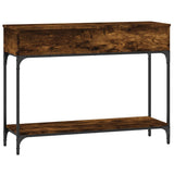 Tavolino Consolle Rovere Fumo 100x30,5x75cm Legno truciolato