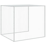 Gabbia Polli con Tetto Antracite 403x98x90 cm Acciaio Zincato