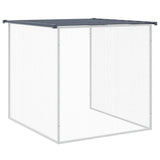 Gabbia per polli con tetto antracite 203x98x90 cm in acciaio zincato