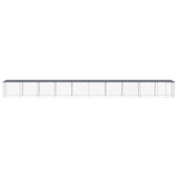 Gabbia Polli con Tetto Antracite 1003x98x90 cm Acciaio Zincato