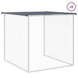 Gabbia Polli con Tetto Antracite 1003x98x90 cm Acciaio Zincato