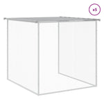 Gabbia Polli Tetto Grigio Chiaro 603x98x90 cm Acciaio Zincato