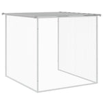 Gabbia Polli Tetto Grigio Chiaro 603x98x90 cm Acciaio Zincato