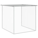 Gabbia Polli Tetto Grigio Chiaro 603x98x90 cm Acciaio Zincato
