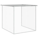 Gabbia Polli Tetto Grigio Chiaro 603x98x90 cm Acciaio Zincato