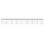 Gabbia Polli Tetto Grigio Chiaro 803x98x90 cm Acciaio Zincato