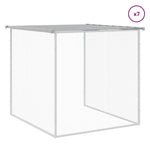 Gabbia Polli Tetto Grigio Chiaro 803x98x90 cm Acciaio Zincato