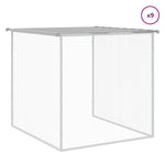 Gabbia Polli Tetto Grigio Chiaro 1003x98x90 cm Acciaio Zincato