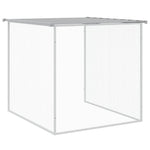Gabbia Polli Tetto Grigio Chiaro 1003x98x90 cm Acciaio Zincato
