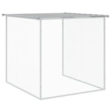 Gabbia Polli Tetto Grigio Chiaro 1003x98x90 cm Acciaio Zincato