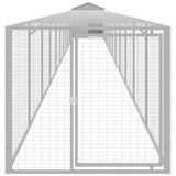 Pollaio Area Corsa Grigio Chiaro 117x1221x123cm Acciaio Zincato