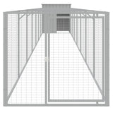 Casetta Cani Corsa Grigio Chiaro 110x813x110 cm Acciaio Zincato