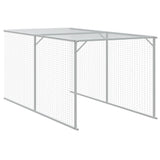 Pollaio con Area Corsa Antracite 110x609x110 cm Acciaio Zincato