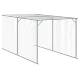 Pollaio con Area Corsa Antracite 110x1017x110cm Acciaio Zincato