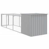 Pollaio Area Corsa Grigio Chiaro 110x405x110 cm Acciaio Zincato