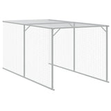 Pollaio Area Corsa Grigio Chiaro 110x609x110 cm Acciaio Zincato