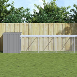 Pollaio Area Corsa Grigio Chiaro 110x1221x110cm Acciaio Zincato