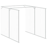 Casetta Cani con Corsa Antracite 165x1067x181cm Acciaio Zincato