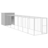 Pollaio Area Corsa Grigio Chiaro 165x863x181 cm Acciaio Zincato