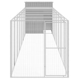Pollaio Area Corsa Grigio Chiaro 165x863x181 cm Acciaio Zincato