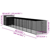 Pollaio Area Corsa Grigio Chiaro 165x1067x181cm Acciaio Zincato