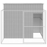 Casetta Cani Corsa Grigio Chiaro 214x253x181 cm Acciaio Zincato