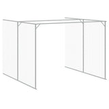 Casetta Cani Corsa Grigio Chiaro 214x457x181 cm Acciaio Zincato