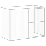 Casetta Cani Corsa Grigio Chiaro 214x457x181 cm Acciaio Zincato