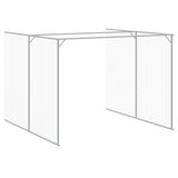 Casetta Cani Corsa Grigio Chiaro 214x661x181 cm Acciaio Zincato