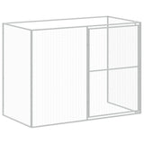Casetta Cani Corsa Grigio Chiaro 214x865x181 cm Acciaio Zincato