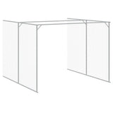 Casetta Cani Corsa Grigio Chiaro 214x1069x181cm Acciaio Zincato