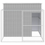 Casetta Cani Corsa Grigio Chiaro 214x253x181 cm Acciaio Zincato