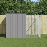 Casetta Cani Corsa Grigio Chiaro 214x253x181 cm Acciaio Zincato