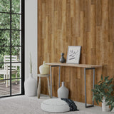 Pannelli da Parete Effetto Legno Marrone PVC 4,12 m
