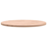 Piano per Tavolo 40x1,5 cm Rotondo in Legno Massello di Faggio