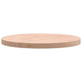 Piano per Tavolo 40x2,5 cm Rotondo in Legno Massello di Faggio
