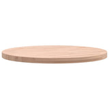 Piano per Tavolo 50x2,5 cm Rotondo in Legno Massello di Faggio