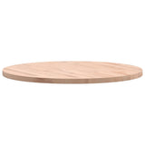 Piano per Tavolo 70x2,5 cm Rotondo in Legno Massello di Faggio