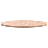 Piano per Tavolo 70x2,5 cm Rotondo in Legno Massello di Faggio